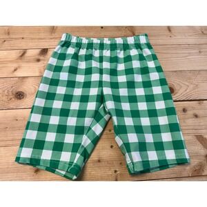 Hanna Andersson Kids Green Gingham Check Shorts Size‎ 8